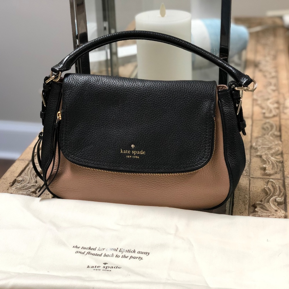 Kate Spade Satchel - tan and black
